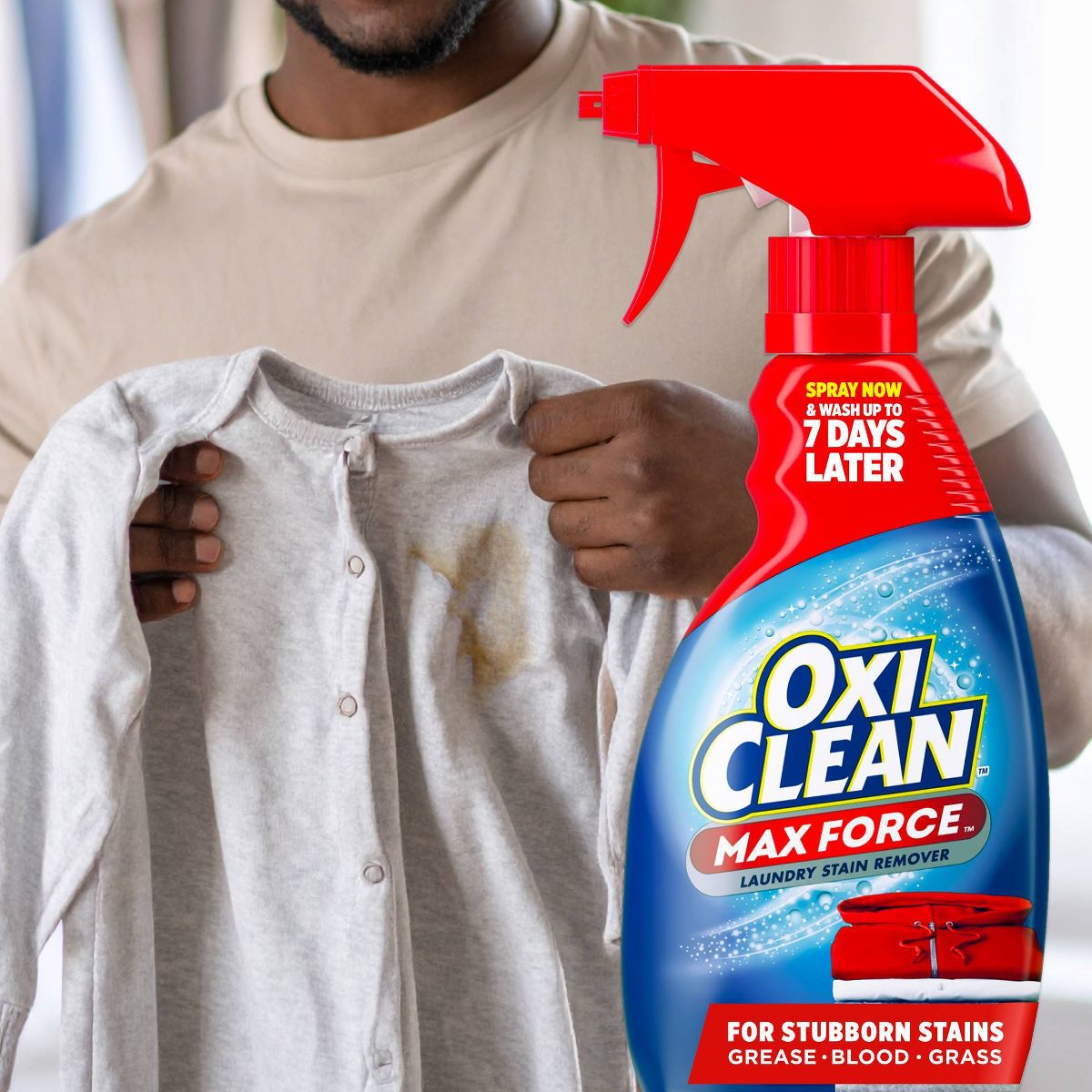OxiClean MaxForce Laundry Stain Remover Spray - 12 fl oz: Phosphate-Free, Not for Wool or Silk