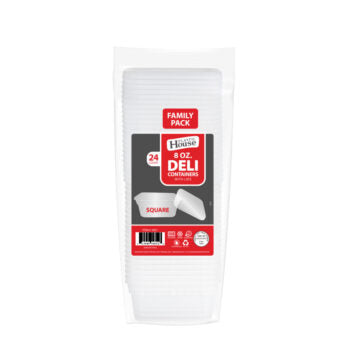 8oz Square Deli Containers (24 Count)