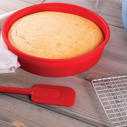 Mrs. Anderson's Baking Silicone Round Cake Pan, 9.5in