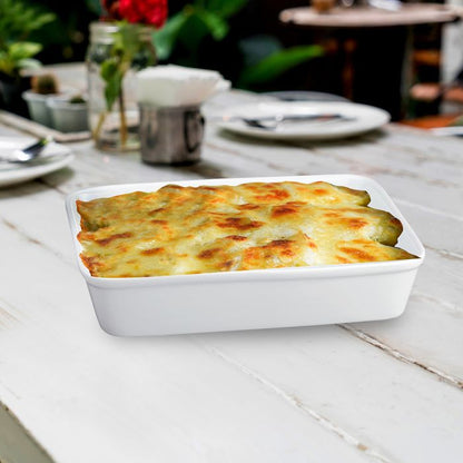 HIC Kitchen Lasagna Pan, White 12x9