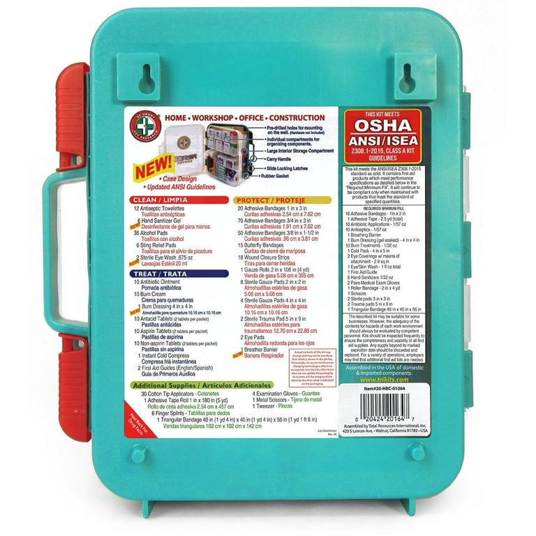 Be Smart Get Prepared 351 Piece First Aid Kit