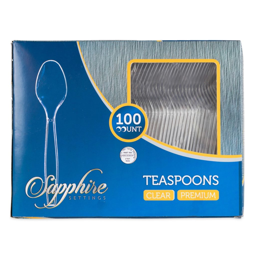 Basic Cutlery Collection, Clear Teaspoons BOX (100 Count)