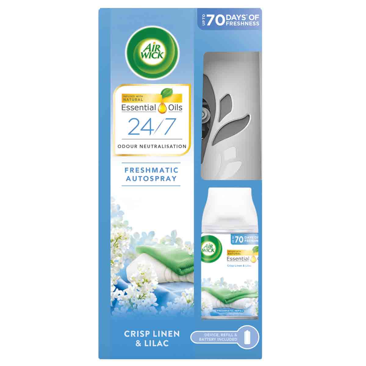 Airwick crisp linen starter kit