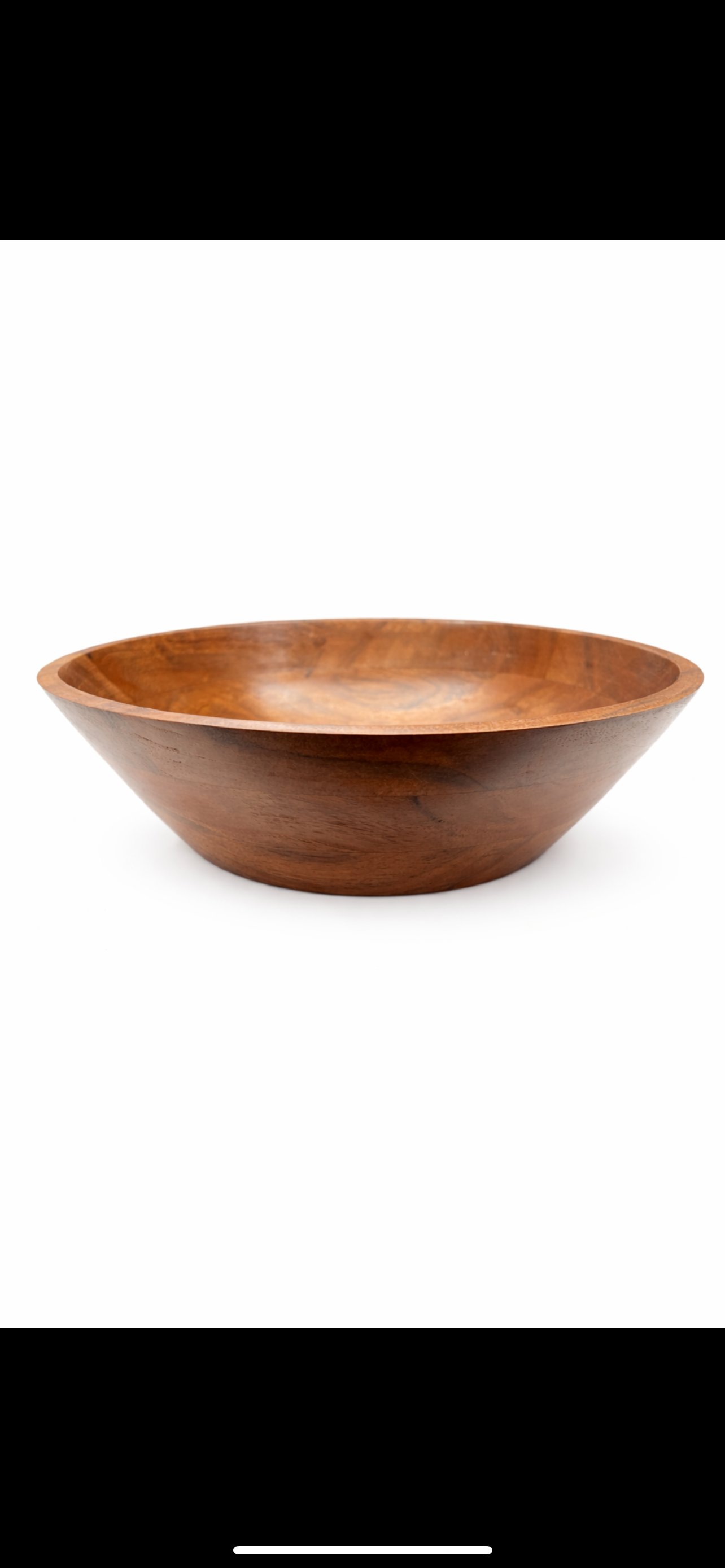 Acacai wood Bowl 11”