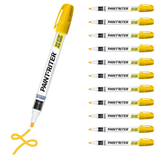 Paint writer, pen, water-based liquid paint marker yellow