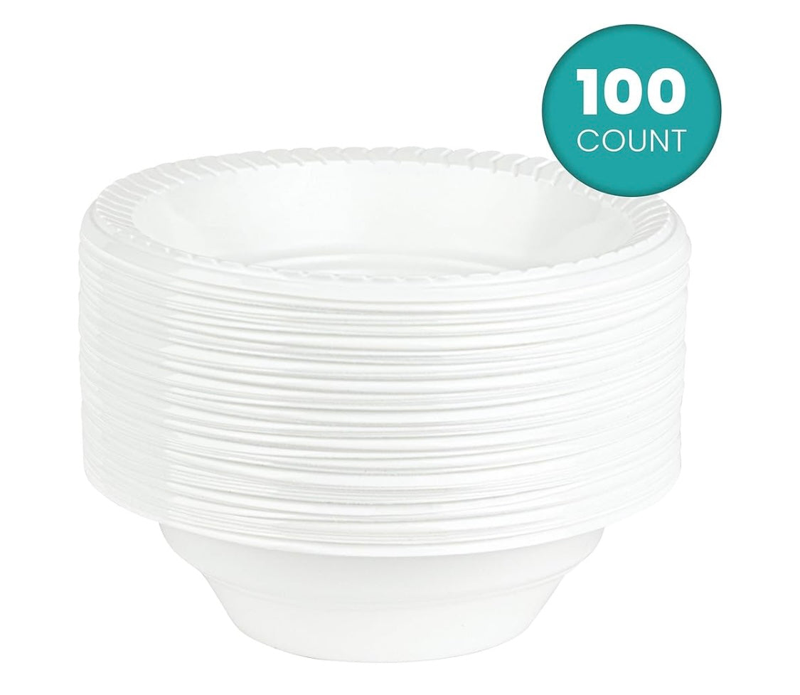 Plastic Bowls 12oz 100pc