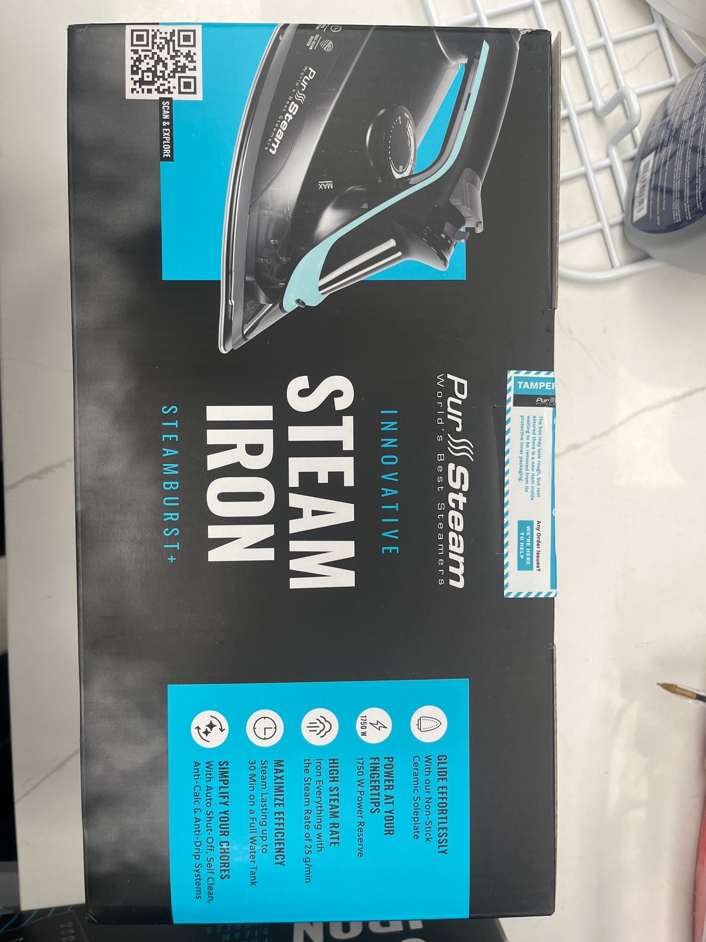 Pure steam steam iron innovative