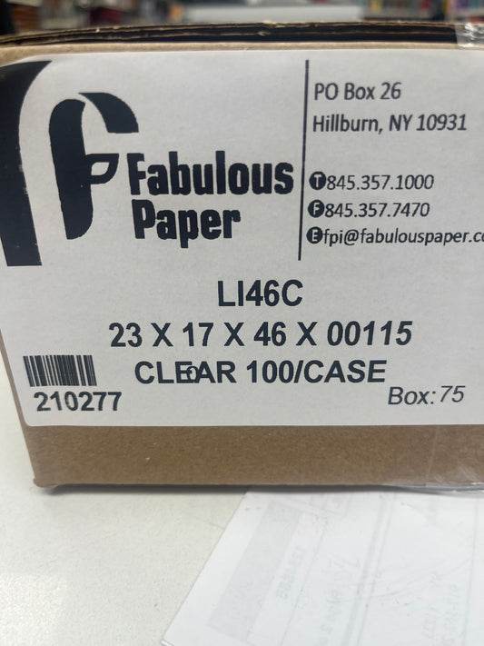 Clear, garbage bags 23 x 17 x 40 655 gallon 75 count
