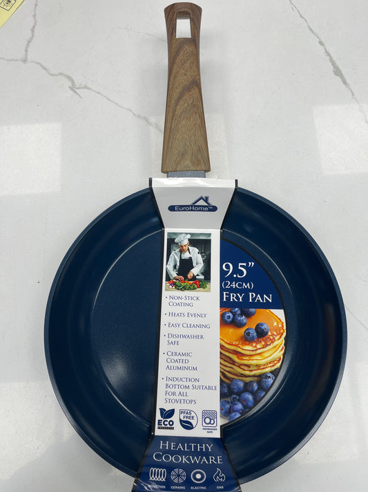 9.5 inch nonstick frying pan blue color