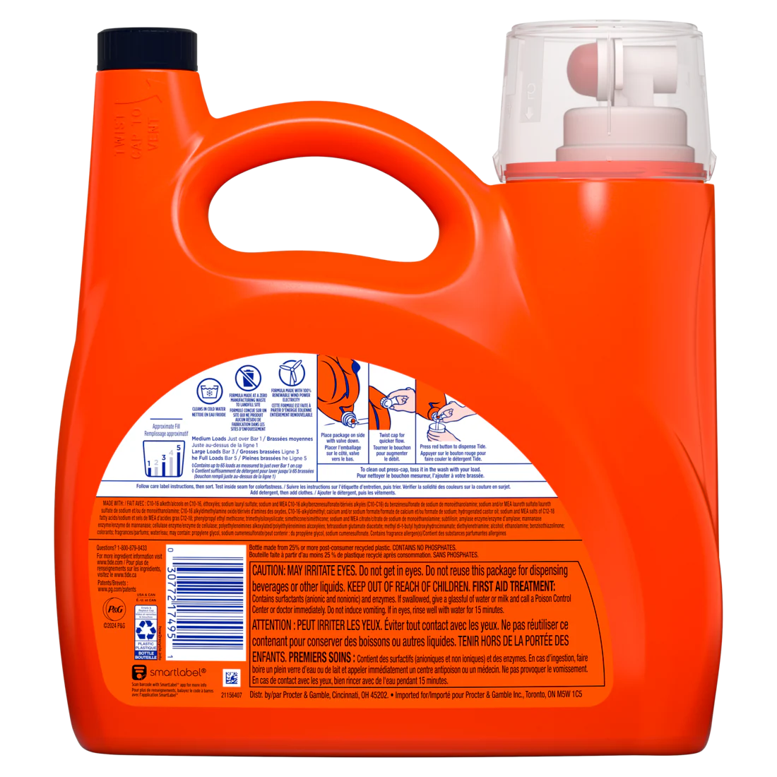 Tide Ultra liquid HE Odor+Oxi 65 Loads