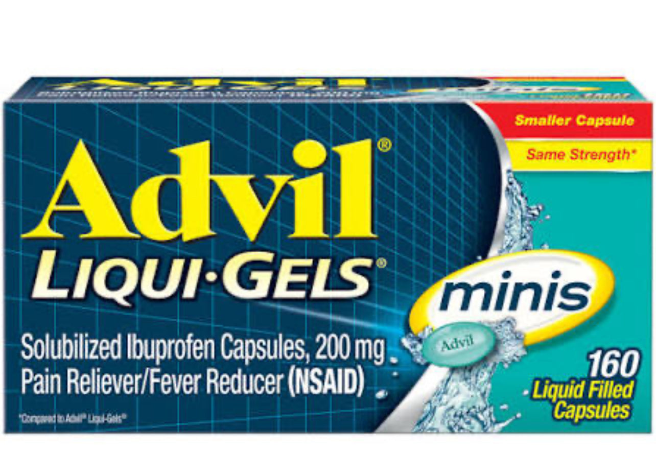 Advil liquid gels 160 capsules