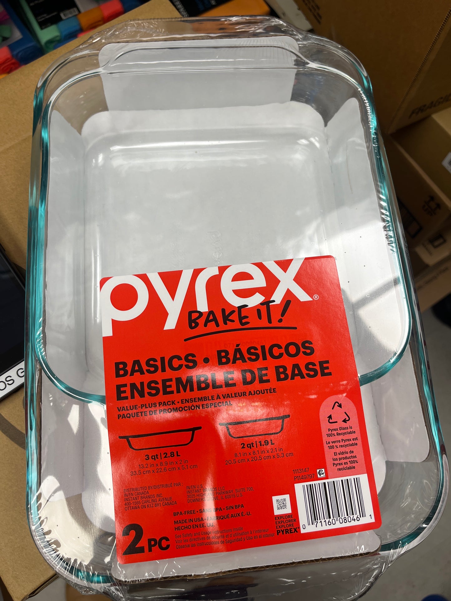 2pc Set Pyrex