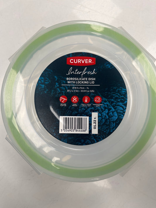 Glass bowl with cover