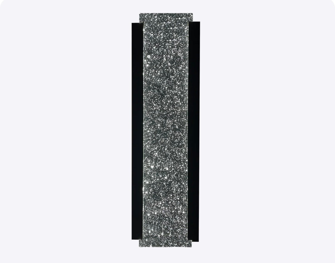 Luxrite LR40391 17" BUBBLE GLASS DESIGNER WALL SCONCE - CCT SELECTABLE