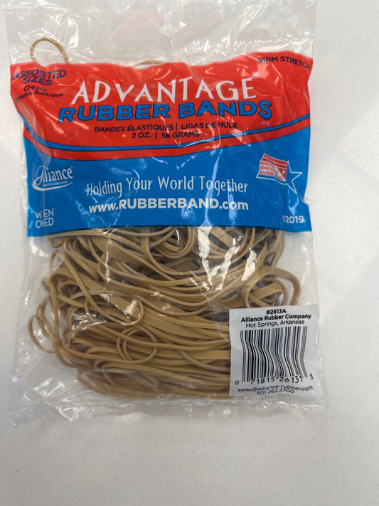 Advantage Assorted Sizes Rubber Bands