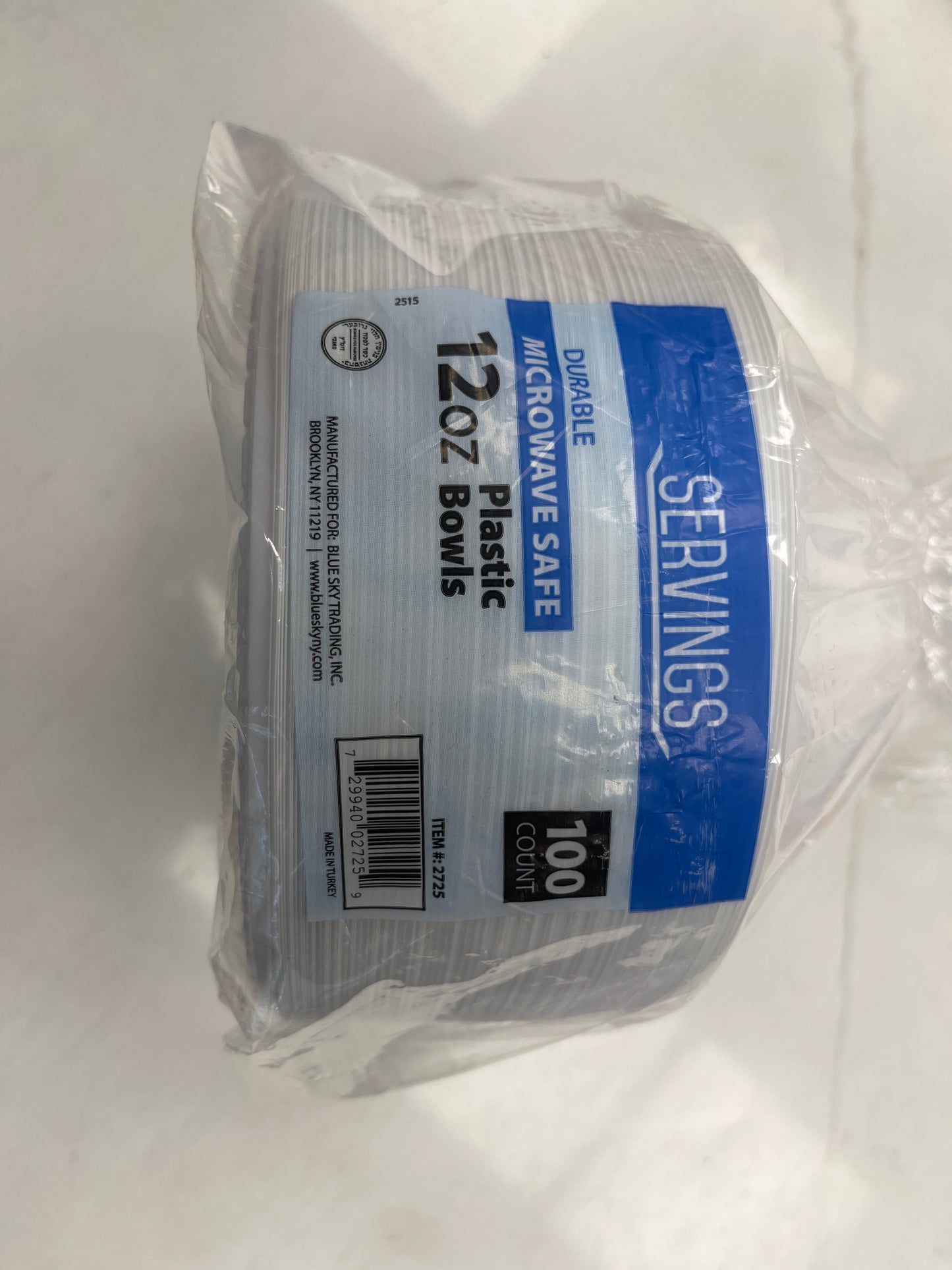 12oz plastic bowls 100pk microwave safe