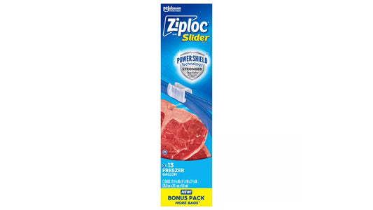 Ziploc freezer gallon slider bags 13 count ￼