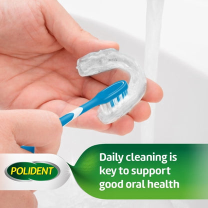 Polident Dental Appliance and Denture Brush, 1 Count