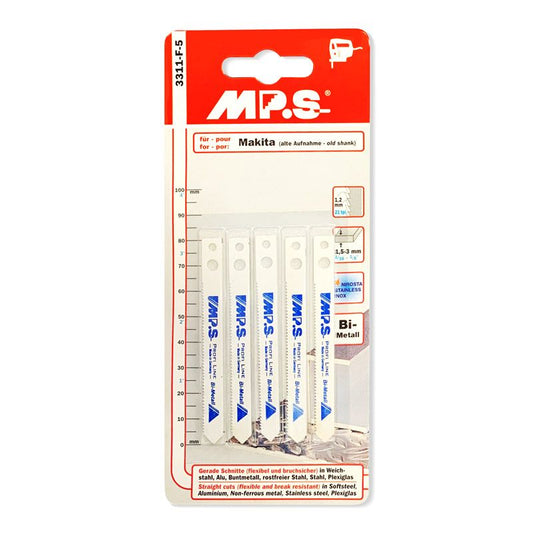 Premium Jig Saw Blade Cutting in Metal 3", 21 TPI - Bi-Metal/Makita