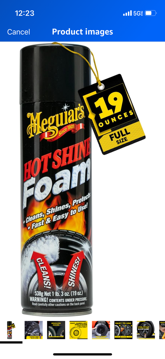 Meguiars Tire shine Foam