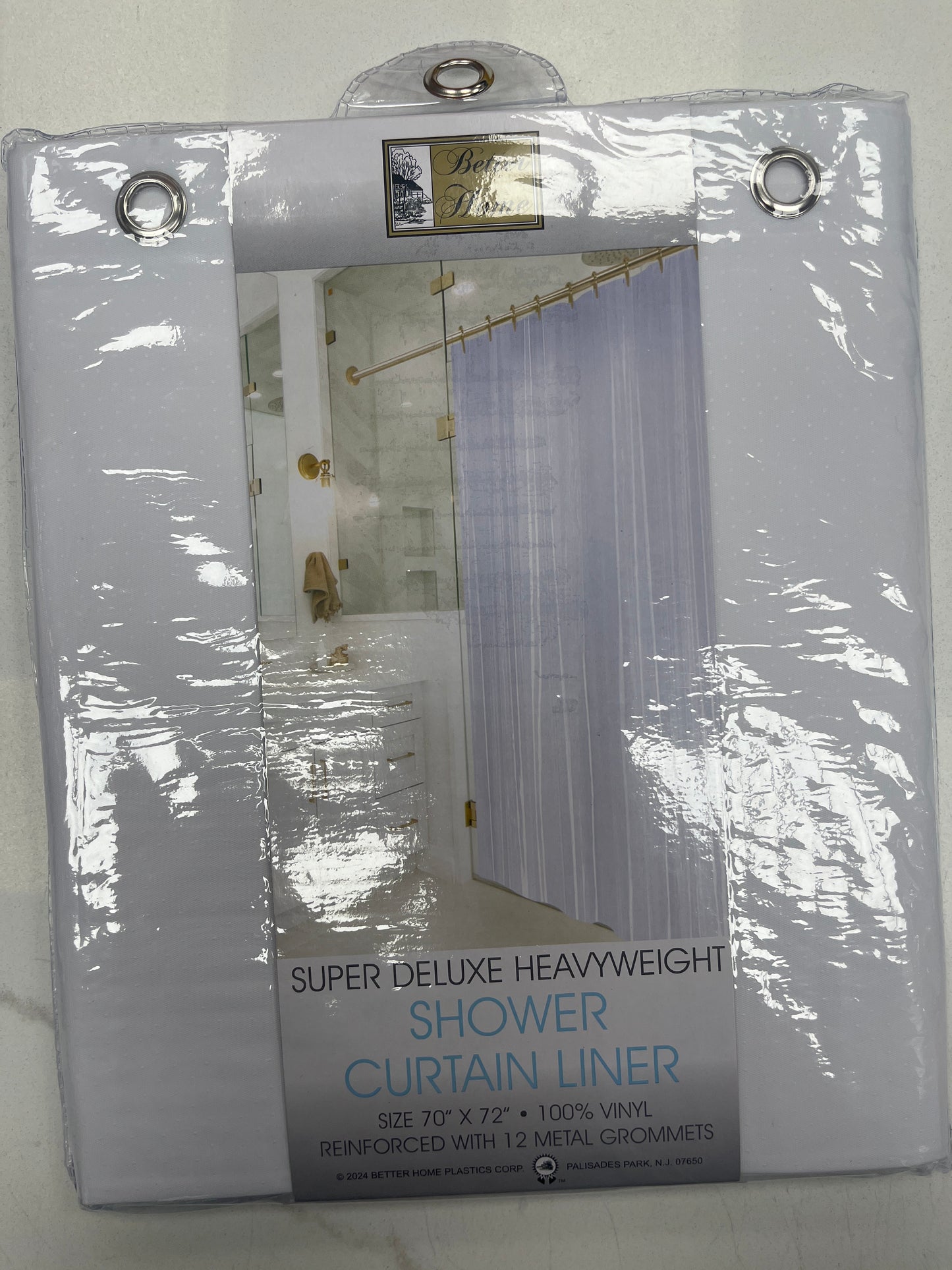 Shower Curtain White 70X72"