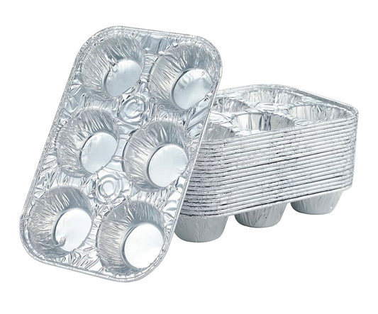 Aluminum Muffin Pans XL 6 cavity