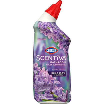 Clorox Scentiva Bathroom Toilet Cleaning Gel Lavender and Jasmine - 24oz