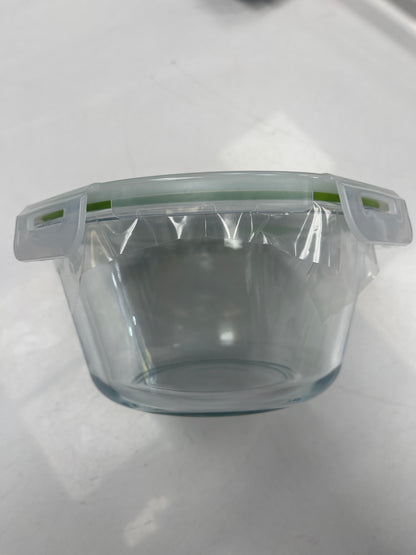 Glass bowl with cover