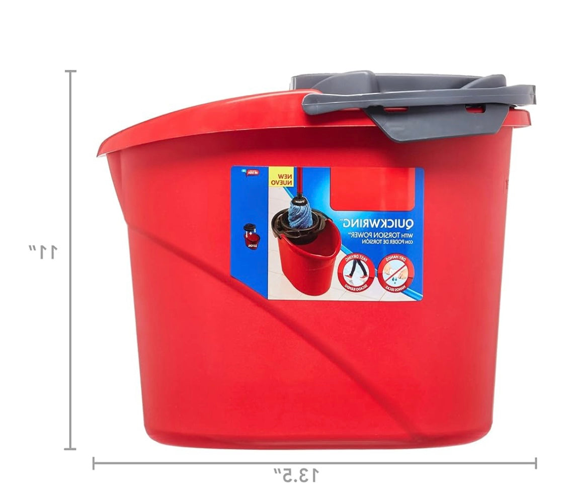 O-Ceder bucket Wringer Pail red OCEDAR BUCKET – QUICK WRING BUCKET 2.5gal