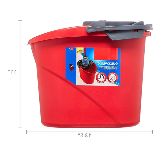 O-Ceder bucket Wringer Pail red OCEDAR BUCKET â€“ QUICK WRING BUCKET 2.5gal