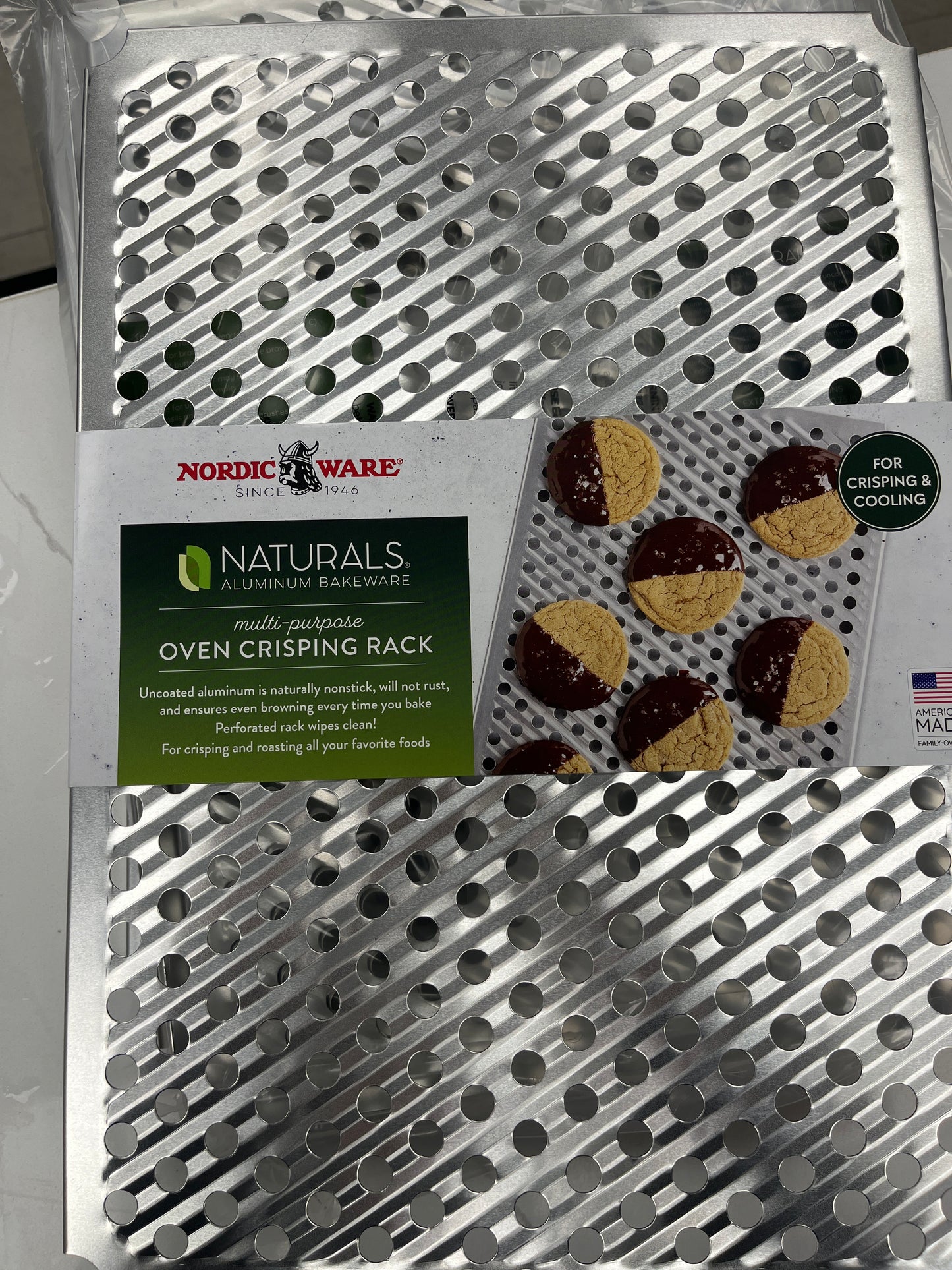 Oven crisping rack