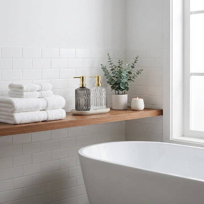 Facet Glass Soap Dispenser: Grey