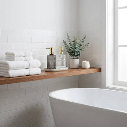 Facet Glass Soap Dispenser: Grey