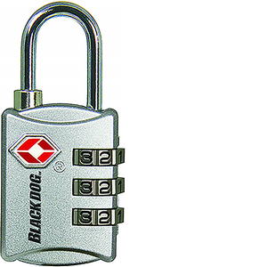 Padlock Comb 3Dial Silver