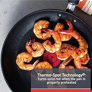 T-Fal Advanced Non Stick Fry Pan 12 Inch, Oven Broiler Safe 350F, Skillet, Kitchen Egg Pan, Omelet Pan, Always Pan, Home, Cookware, Pots and Pans, Dishwasher Safe, Black