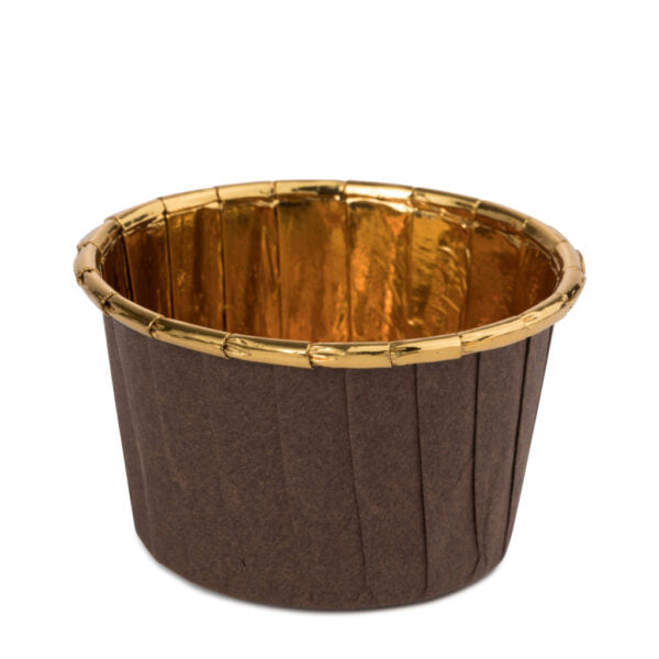 Brown Pleated Baking Cup Paper/Foil (Kosher for Passover)