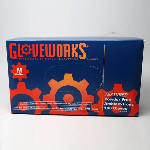 Latex gloves, size medium