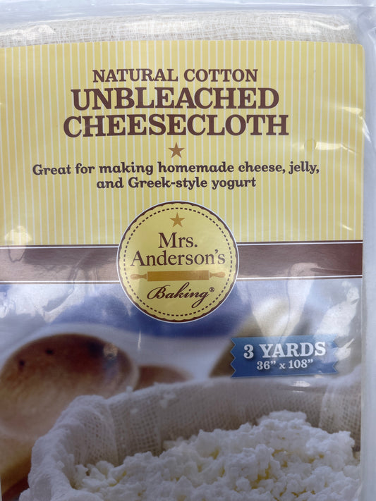 Mrs. Anderson s Baking Unbleached Cheesecloth, 3-Square Yards