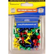 100 Color Push Pins