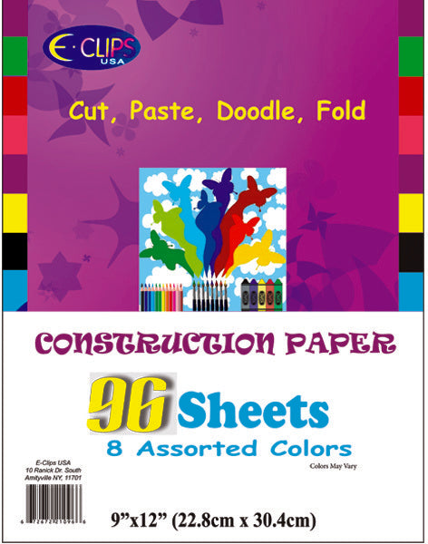 Constrution Paper 96s 9"X12