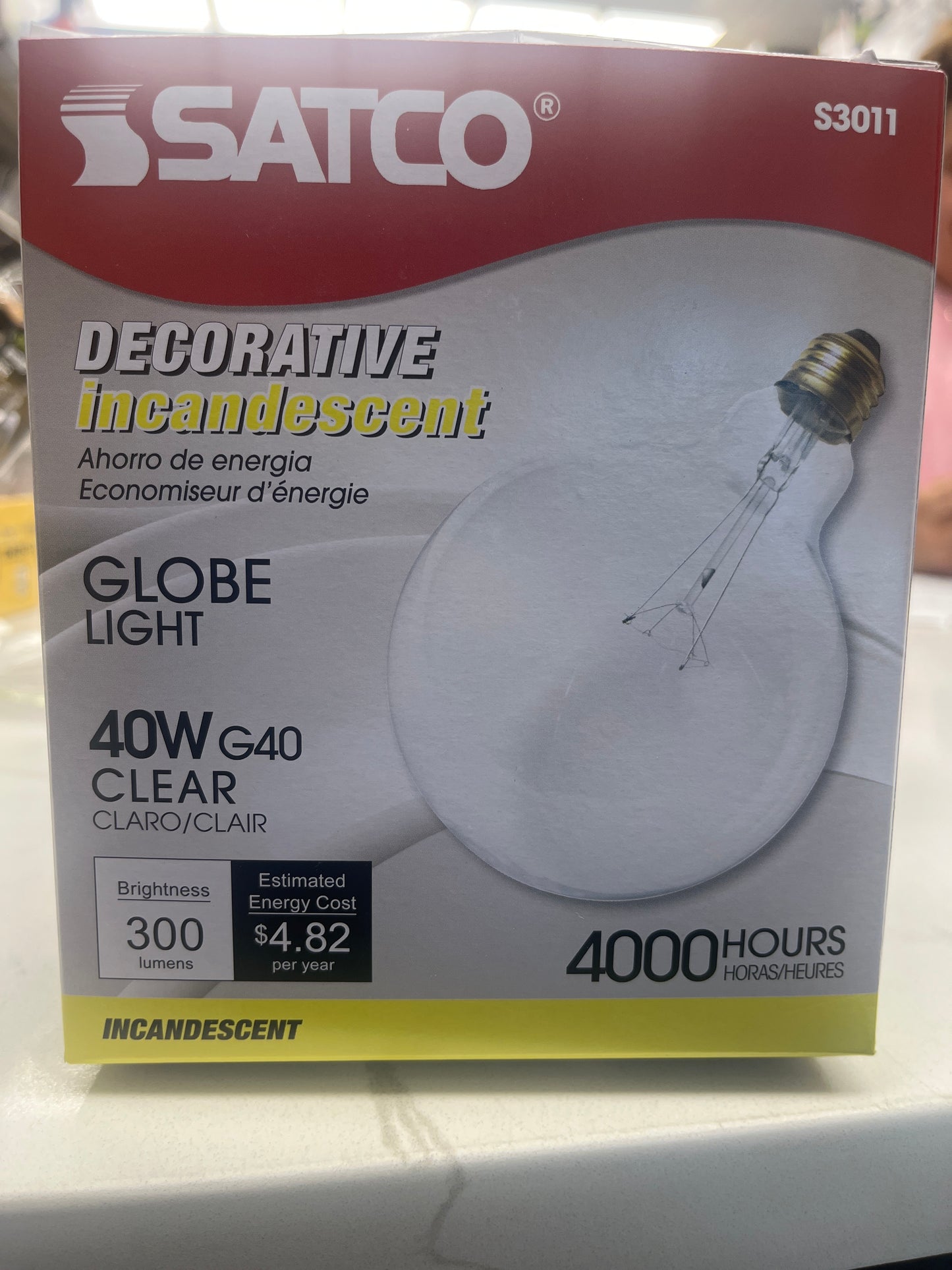 Globe bulb 40W Cleat G40