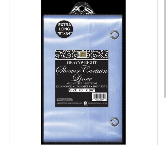 SHOWER CURTAIN-X-LONG 84″-CLR. 5 GAUGE VINYL