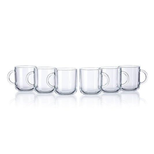 Glass Tea mugs 6 pack 40oz