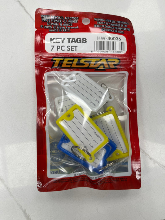 Key Tags 7pc