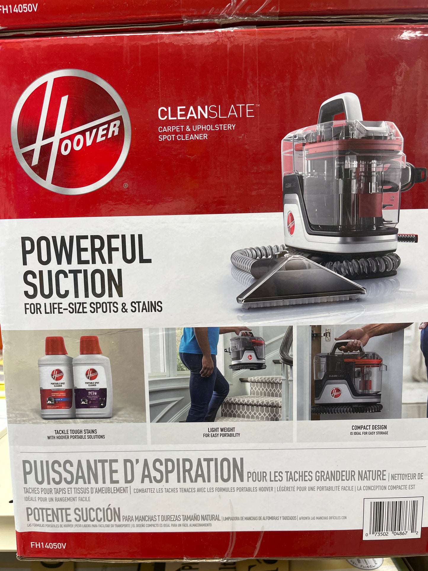 Hoover clean slate, powerful suction, carpet cleaner vacuum