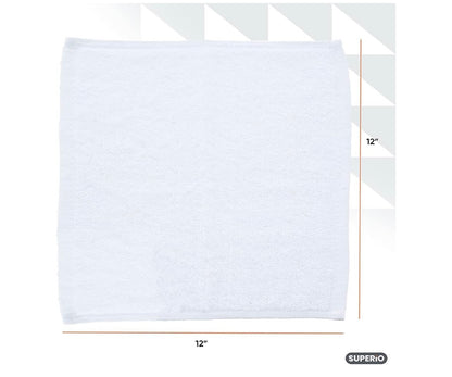 All purpose 100% cotton Terry cloth  6pk 12x12￼