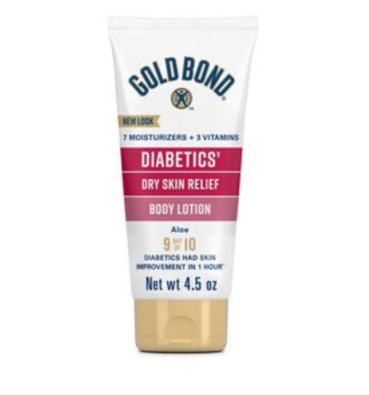 Gold Bond diabetics, dry skin, relief, body lotion