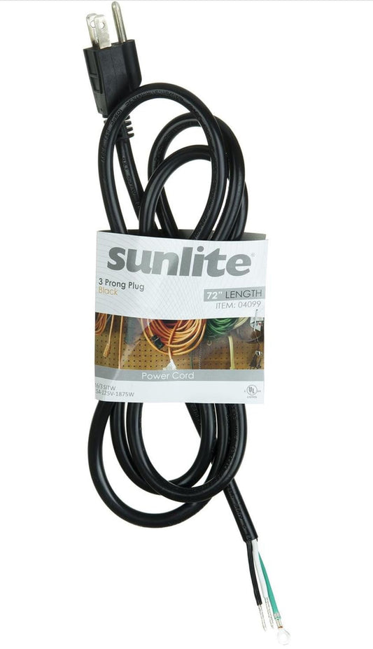 3 Prong Plug black