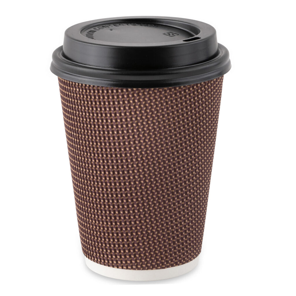 10oz Ripple Cups Brown Combo (48 Count)