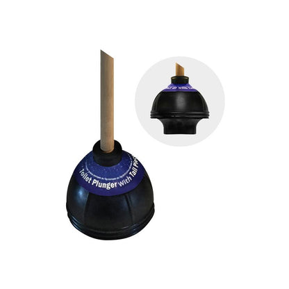 5-3/4" Pro Toilet Plunger with 21" Wood Handle